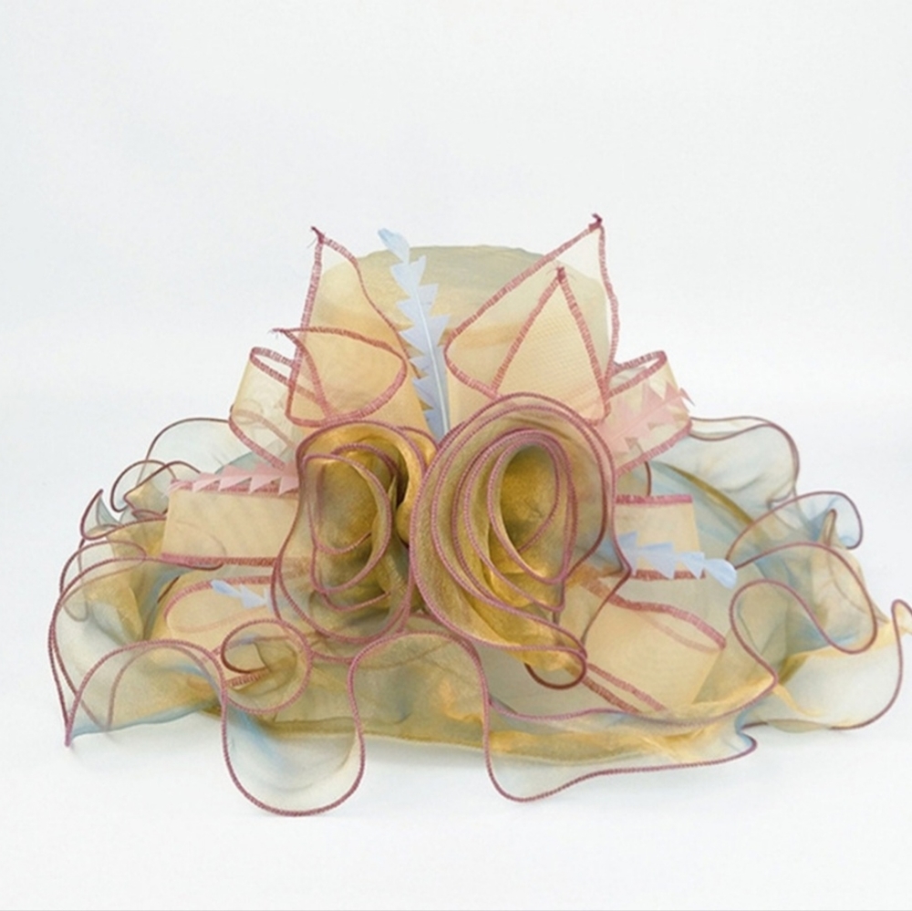 Organza Derby Church Wedding Hat - New